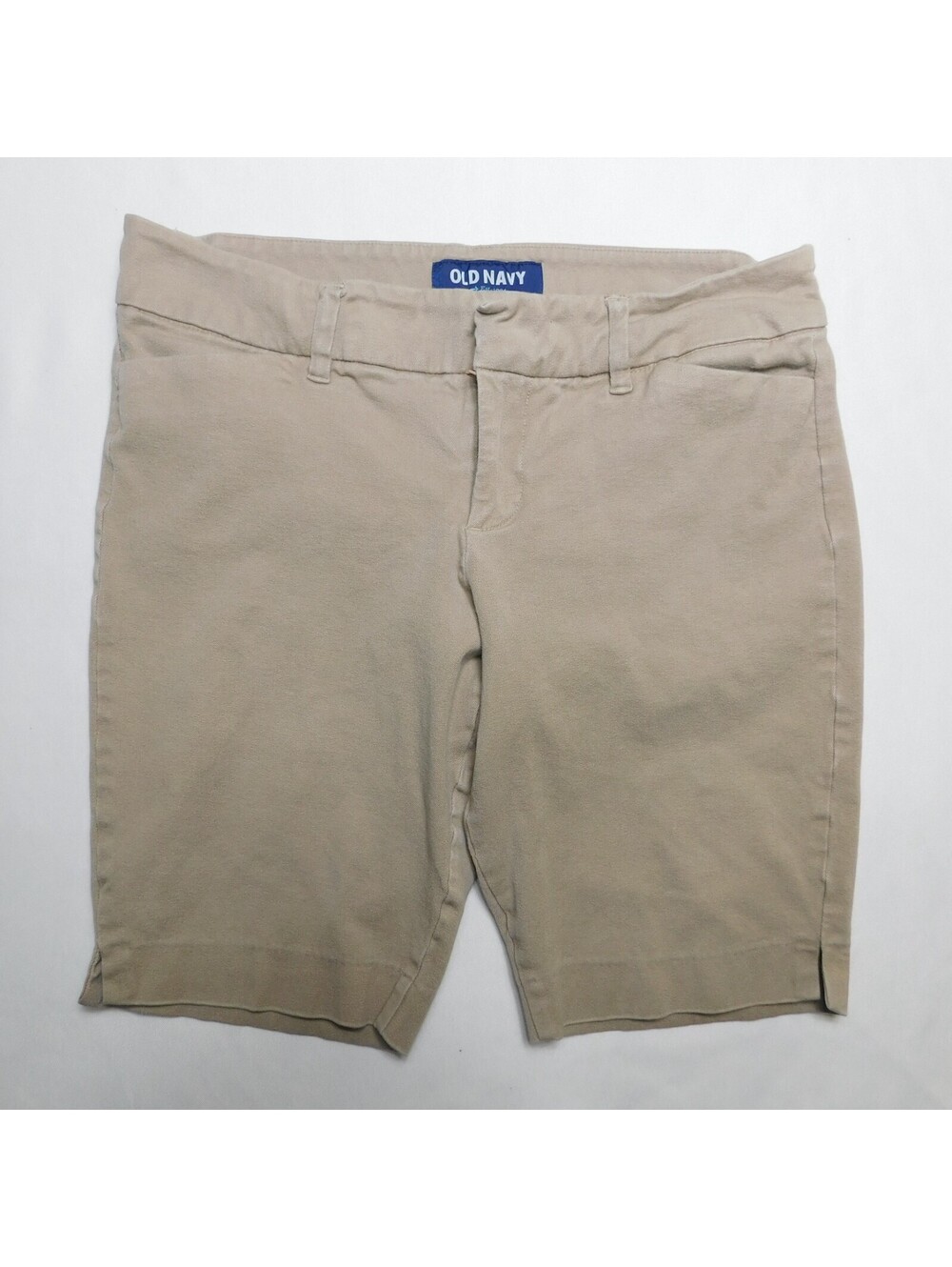 Old Navy Womens Khaki Bermuda Shorts Size 6 Regular Beige Tan Chino Casual Summe